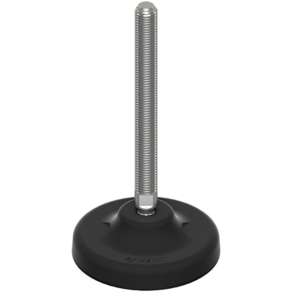 Martin Piede INOX A2 Base Plastica Snodato 30° Antiscivolo D.MM105 M16/M20 N20000 - MARTIN - Immagine 3